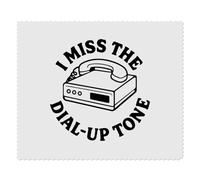 Azeeda 2 x 'I Miss The Dial-Up Tone' Microfibre Lens/Glasses Cleaning Cloths (LC00033730)