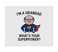Azeeda 2 x 'I'm a Grandad What's Your Superpower' Microfibre Lens/Glasses Cleaning Cloths (LC00034344)