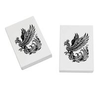 Azeeda 2 x 'Immortal Phoenix Bird' Erasers/Rubbers (ER00043945)
