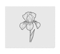 Azeeda 2 x 'Iris Flower' Lens Cleaning Cloths (LC00040246) | Microfibre Cloths for Glasses, Sunglasses, Phones, Cameras and Screens