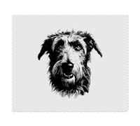 Azeeda 2 x 'Irish Wolfhound Portrait' Lens Cleaning Cloths (LC00040415) | Microfibre Cloths for Glasses, Sunglasses, Phones, Cameras and Screens