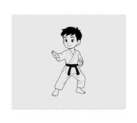 Azeeda 2 x 'Karate Boy' Microfibre Lens/Glasses Cleaning Cloths (LC00035131)