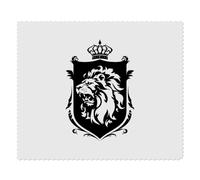 Azeeda 2 x 'Lion & Crown Coat Of Arms' Lens Cleaning Cloths (LC00033236)