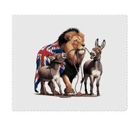 Azeeda 2 x 'Lion Led By Donkeys' Lens Cleaning Cloths (LC00042159)