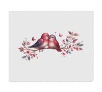 Azeeda 2 x 'Lovebirds Sitting On A Branch ' Microfibre Lens/Glasses Cleaning Cloths (LC00036669)