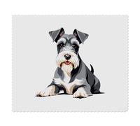 Azeeda 2 x 'Miniature Schnauzer' Microfibre Lens/Glasses Cleaning Cloths (LC00039380)