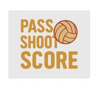 Azeeda 2 x 'Netball Pass Shoot Score' Microfibre Lens/Glasses Cleaning Cloths (LC00034834)
