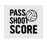 Azeeda 2 x 'Netball Pass Shoot Score' Microfibre Lens/Glasses Cleaning Cloths (LC00034835)
