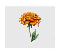Azeeda 2 x 'Painted Style Marigold' Lens Cleaning Cloths (LC00042418)