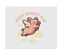 Azeeda 2 x 'Pigs Might Fly' Lens Cleaning Cloths (LC00037234)