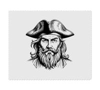 Azeeda 2 x 'Pirate Captain Head' Lens Cleaning Cloths (LC00039775)