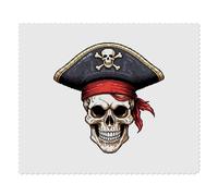 Azeeda 2 x 'Pirate Captain Skull' Lens Cleaning Cloths (LC00039770)