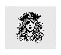 Azeeda 2 x 'Pirate Girl' Lens Cleaning Cloths (LC00031517)