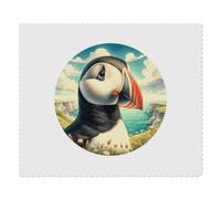 Azeeda 2 x 'Puffin Bird Portrait' Microfibre Lens/Glasses Cleaning Cloths (LC00034565)