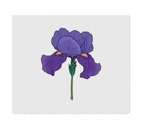 Azeeda 2 x 'Purple Iris Flower' Lens Cleaning Cloths (LC00037356) | Microfibre Cloths for Glasses, Sunglasses, Phones, Cameras and Screens