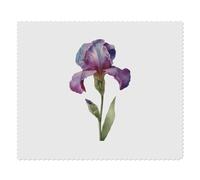 Azeeda 2 x 'Purple Iris Flower ' Lens Cleaning Cloths (LC00041743) | Microfibre Cloths for Glasses, Sunglasses, Phones, Cameras and Screens