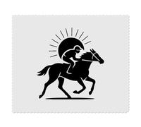 Azeeda 2 x 'Race Horse & Jockey' Microfibre Lens/Glasses Cleaning Cloths (LC00034765)