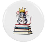 Azeeda 2 x 'Rat King with Books' Button Badges - 38mm (BB00172425)