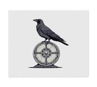 Azeeda 2 x 'Raven on Viking Shield' Lens Cleaning Cloths (LC00040133)