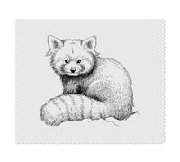 Azeeda 2 x 'Red Panda Portrait' Microfibre Lens/Glasses Cleaning Cloths (LC00036689)