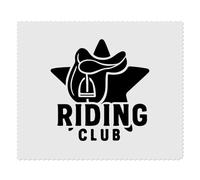 Azeeda 2 x 'Riding Club Saddle Emblem' Microfibre Lens/Glasses Cleaning Cloths (LC00035037)
