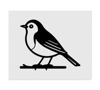 Azeeda 2 x 'Robin on a Branch' Microfibre Lens/Glasses Cleaning Cloths (LC00035596)
