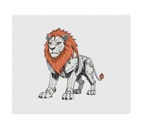 Azeeda 2 x 'Robot Lion' Microfibre Lens/Glasses Cleaning Cloths (LC00040829)