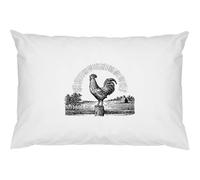 Azeeda 2 x 'Rooster Crowing on Farm' Cotton Pillow Cases (PW00045225)