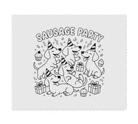 Azeeda 2 x 'Sausage Dog Party' Lens Cleaning Cloths (LC00042860)