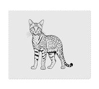 Azeeda 2 x 'Savannah Cat' Microfibre Lens/Glasses Cleaning Cloths (LC00039744)