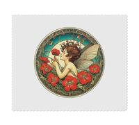 Azeeda 2 x 'Scarlet Pimpernel Garden Fairy' Microfibre Lens/Glasses Cleaning Cloths (LC00034993)