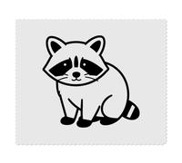 Azeeda 2 x 'Simple Raccoon Outline' Lens Cleaning Cloths (LC00038994)