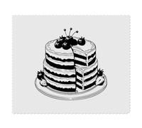 Azeeda 2 x 'Sliced Tiered Cake' Lens Cleaning Cloths (LC00038654)