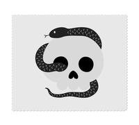 Azeeda 2 x 'Spooky Snake In A Skull' Lens Cleaning Cloths (LC00042951)