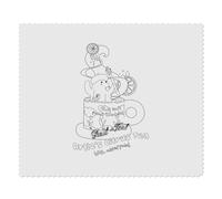 Azeeda 2 x 'Teacup Ghost Artie The Painter' Microfibre Lens/Glasses Cleaning Cloths (LC00039859)