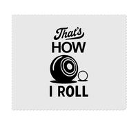 Azeeda 2 x 'Thats How I Roll Lawn Bowls' Microfibre Lens/Glasses Cleaning Cloths (LC00033881)