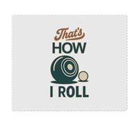 Azeeda 2 x 'Thats How I Roll Lawn Bowls' Microfibre Lens/Glasses Cleaning Cloths (LC00033882)