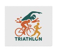Azeeda 2 x 'Triathlon Design' Microfibre Lens/Glasses Cleaning Cloths (LC00035927)
