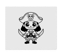 Azeeda 2 x 'Undead Pirate' Lens Cleaning Cloths (LC00030051)