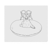 Azeeda 2 x 'Wagging Tails & Sunshine Vibes' Microfibre Lens/Glasses Cleaning Cloths (LC00034309)