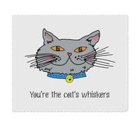 Azeeda 2 x 'You're The Cat's Whiskers' Microfibre Lens/Glasses Cleaning Cloths (LC00032778)