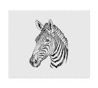 Azeeda 2 x 'Zebra Portrait' Microfibre Lens/Glasses Cleaning Cloths (LC00034602)