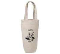 Azeeda '2026 German Shepherd' Cotton Wine Bottle Gift/Travel Bag (BL00046107)