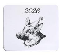 Azeeda '2026 German Shepherd' Mouse Mat/Desk Pad (MO00042479)