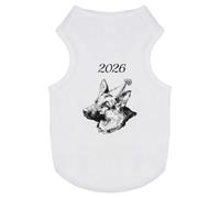Azeeda '2026 German Shepherd' Pet Dog/Cat T-Shirt, S (PT00172465)