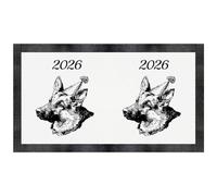 Azeeda '2026 German Shepherd' Pet Feeding Mat (PM00034406)