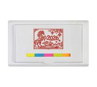 Azeeda '2026 Year of The Horse' Sticky Note Ruler Pad (ST00046035)