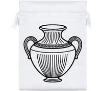 Azeeda 20cm 'Ancient Greek Amphora Vase' Satin Drawstring Bag/Pouch (SB00147307)