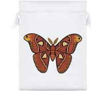 Azeeda 20cm 'Atlas Moth' Satin Drawstring Bag/Pouch (SB00136463)