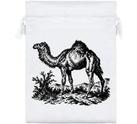Azeeda 20cm 'Camel Side View' Satin Drawstring Bag/Pouch (SB00161998)